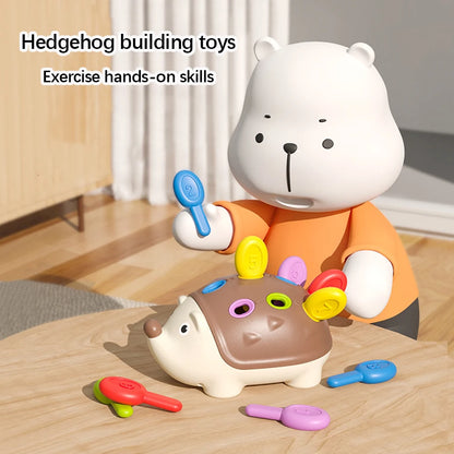Montessori Hedgehog Toys Baby Concentration Training Education Toys Fine Motor Sensory Educational Toy for Kids Birthday Gifts