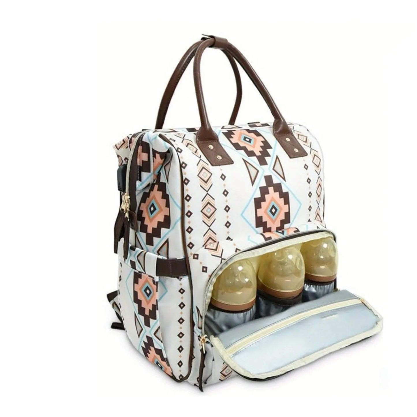 Portable Insulated Diaper Organizer Bag