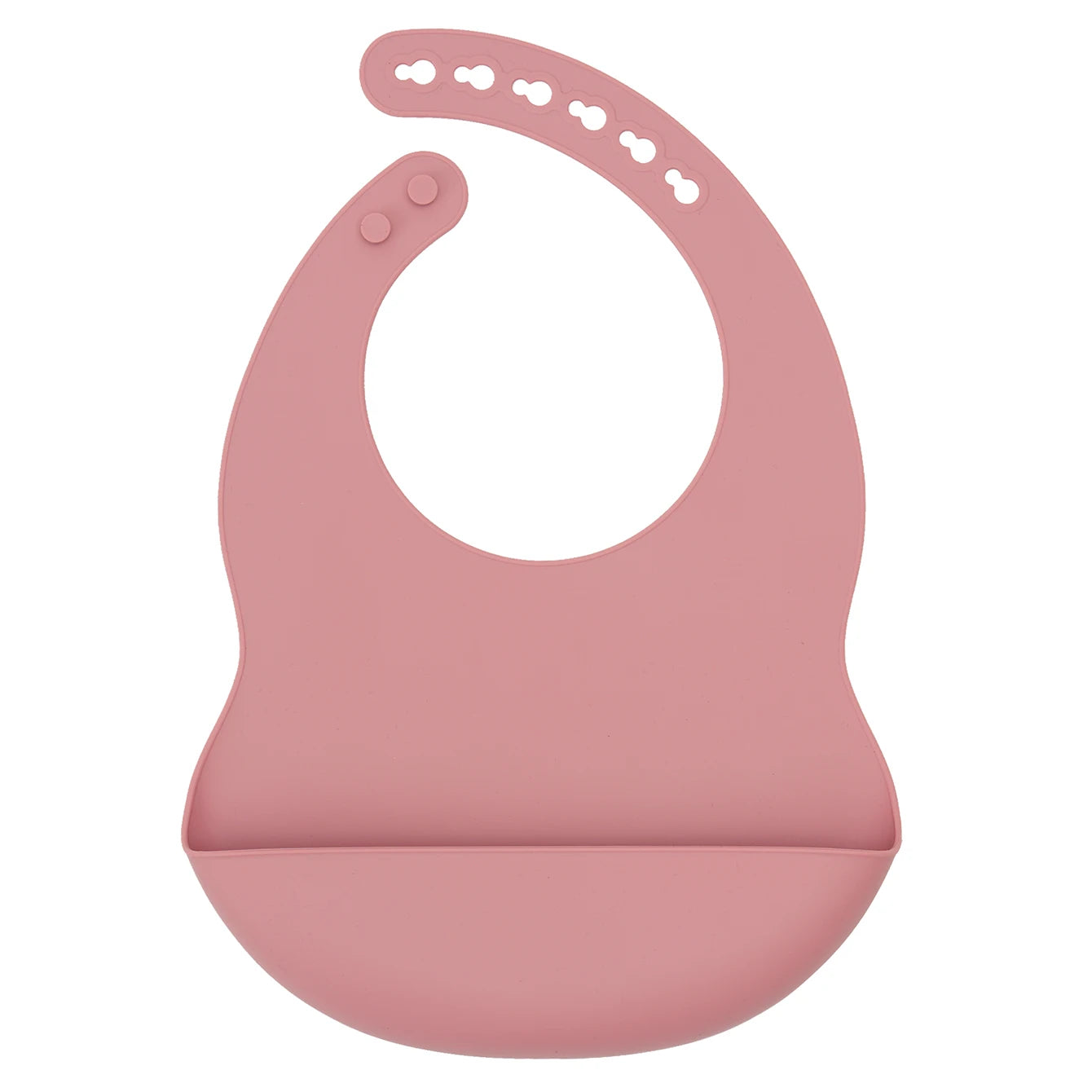 Color Kids 1PCS Silicone Baby Bib Adjustable Waterproof Feeding Bib BPA Free Soft Drool Bib Newborn Essentials Saliva Towel
