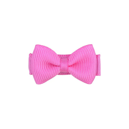 1.2 Inches Solid Colors Mini Hair Bows With Clip For Kids Girls Hairgrips Ribbon Covered Safety Bows Headwear Hair Accessories