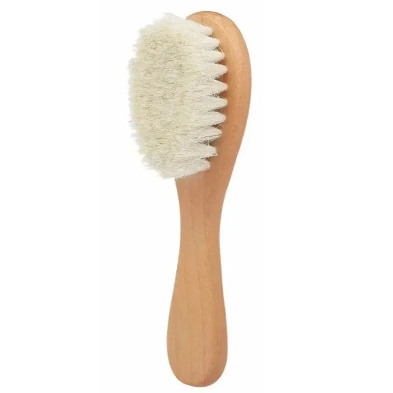 Baby Wood Brush Comb Beech Soft Wool Newborn Comb for Head Massager Baby Cleaning Shower Pure Natur Hairbrush Baby Care