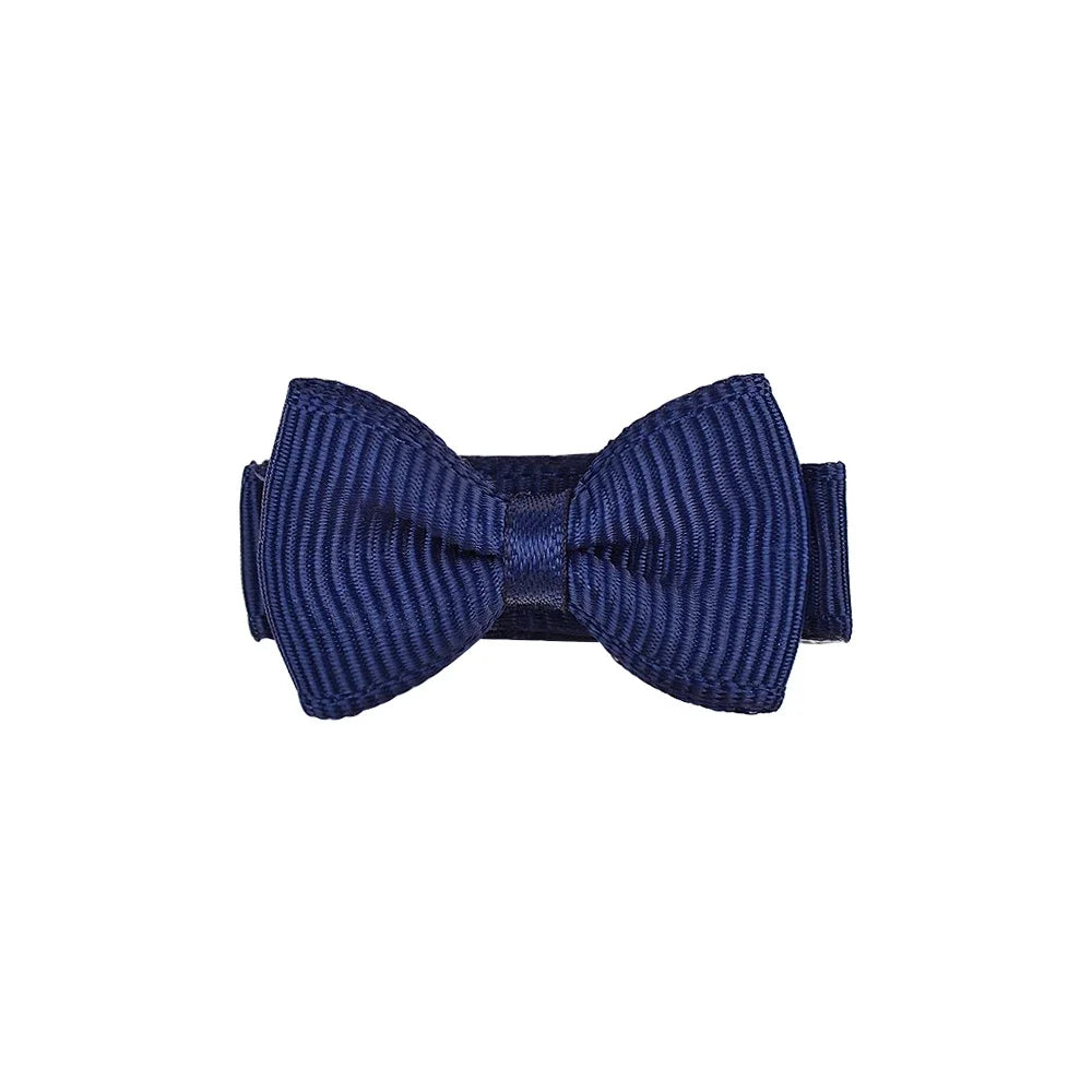 1.2 Inches Solid Colors Mini Hair Bows With Clip For Kids Girls Hairgrips Ribbon Covered Safety Bows Headwear Hair Accessories