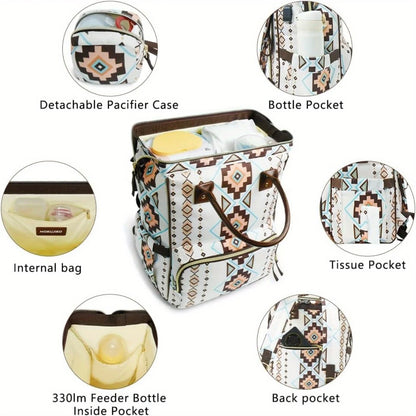 Portable Insulated Diaper Organizer Bag