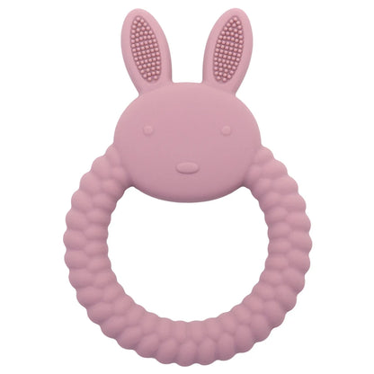 1Pcs Baby Teether Silicone Toy BPA Free Cartoon Rabbit Nursing Teething Gifts Baby Health Molar Chewing Newborn Accessories Toy