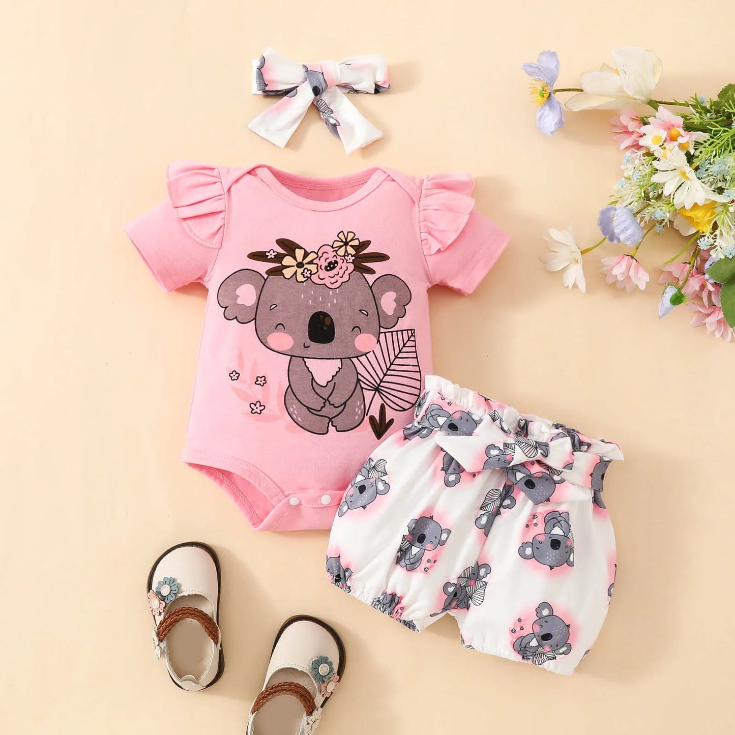 Baby Girl Animal Print Outfit