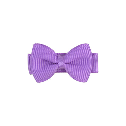 1.2 Inches Solid Colors Mini Hair Bows With Clip For Kids Girls Hairgrips Ribbon Covered Safety Bows Headwear Hair Accessories