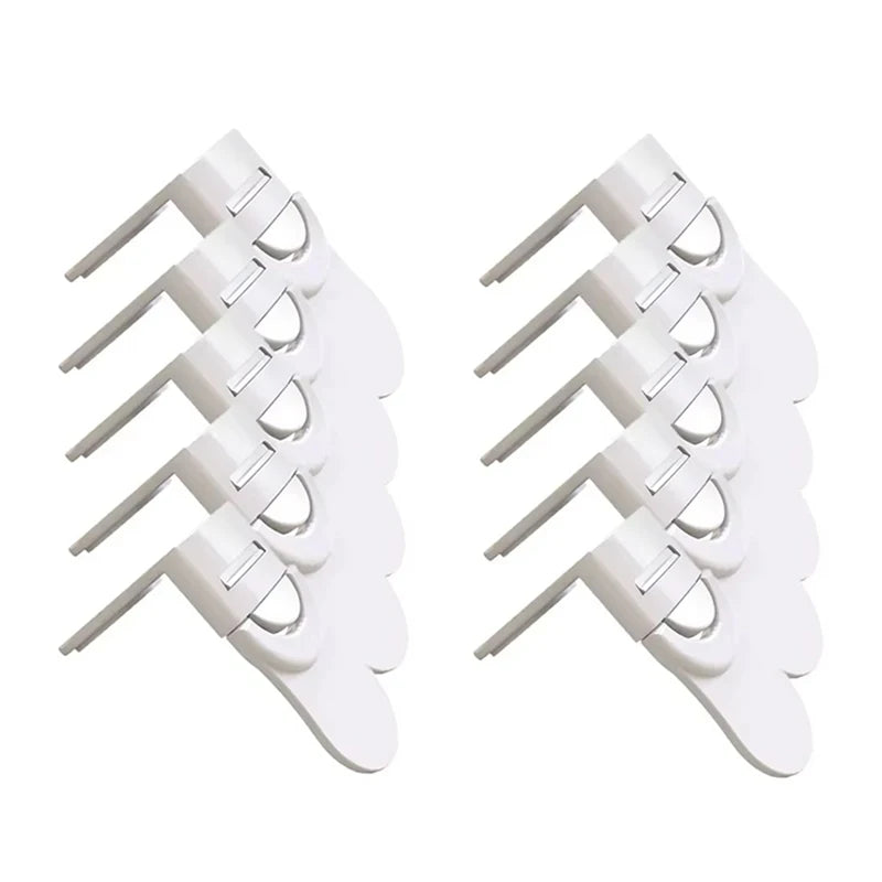 Baby Lock Drawer Safety Lock Anti-clamp Hand Cabinet White Drawer Lock Refrigerator Lock Child Protection Multi-function Lock