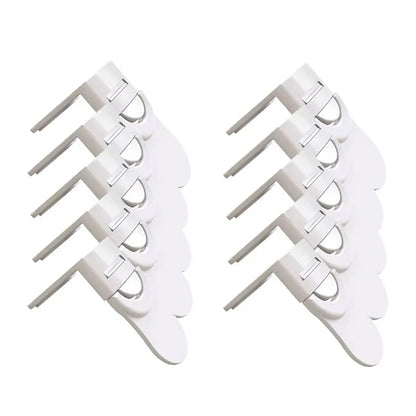 Baby Lock Drawer Safety Lock Anti-clamp Hand Cabinet White Drawer Lock Refrigerator Lock Child Protection Multi-function Lock