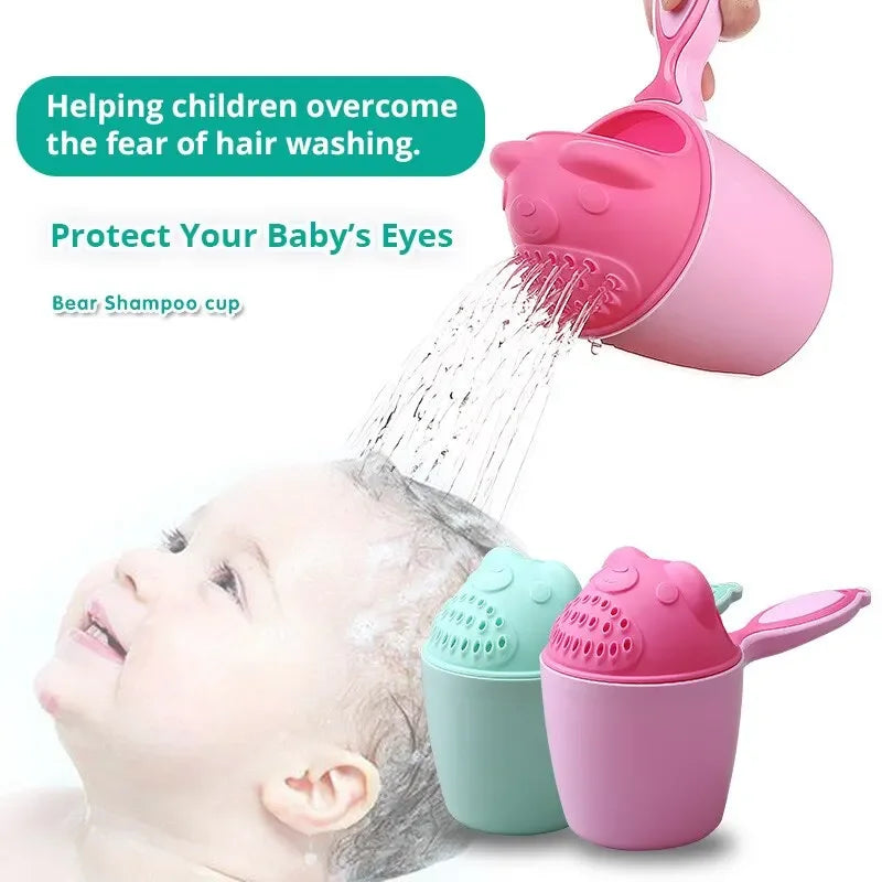 Baby Bathroom Shower Kettle Shampoo Cup Multi-functional Toy for Playing with Water Bathroom Shampoo Cup Toy
