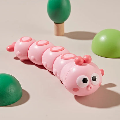 Cartoon Clockwork Caterpillar Crawling Toys Parent Child Interactive Cute Animal Baby Wind Up Toy for Kids Funny Gift