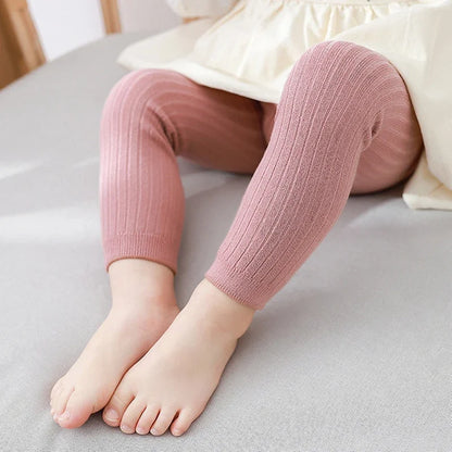 Clearance_Spring Autumn Baby Boys Girls Pants Newborn Girl Leggings Tights Cotton Stretch Kids Children Knitting Trousers For 0