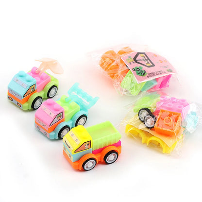 24Pcs DIY Puzzle Building Block Cars Toys Construction Vehicle Kids Baby Shower Birthday Party Gifts Pinata Party Favors Bag