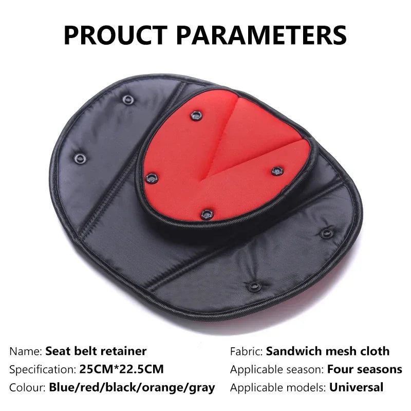 Universal Car Safe Seat Belt Cover Soft Adjustable Triangle Safety Seat Belt Pad Clips Protection for Baby Child Belts amagi