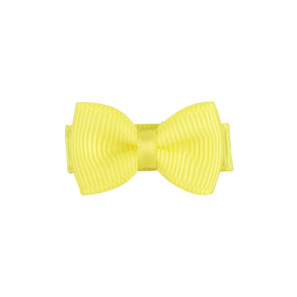 1.2 Inches Solid Colors Mini Hair Bows With Clip For Kids Girls Hairgrips Ribbon Covered Safety Bows Headwear Hair Accessories