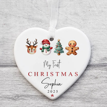 Baby Girl First Christmas Ornament Personalized Baby Christmas Ornament First Xmas Keepsake Gift Photography Accessories