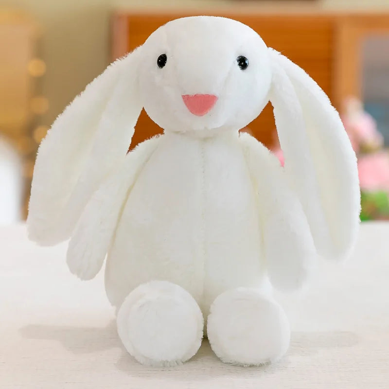 Cute Bunny Rabbit Plush Toy Long Ear Soft Stuffed Doll Girls Kids Baby Toy Kawaii Animal Birthday Gifts ﻿