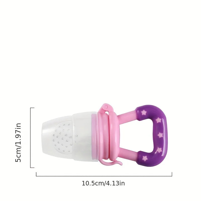 Baby Feeding Spoon Fruit Grinding Pacifier Complementary Bites Silicone Mesh Baby Feeding Tableware