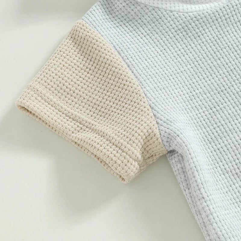 Toddler Summer Waffle Knit Outfit Set