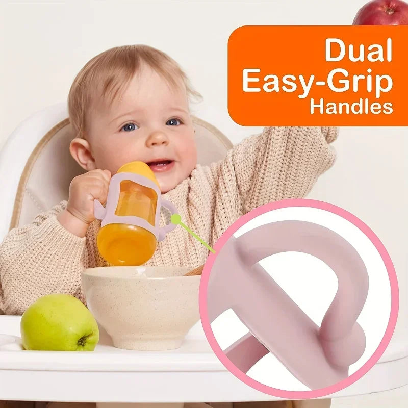 Easy Grip Handle, Can Accommodate Most Bottles - BPA-free Soft Silicone ,Silicone Bottle Handle For Narrow Baby Bottles