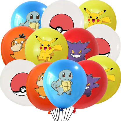 3/2/1Pack pokemon Latex Balloons Birthday Party Supplies Cartoon Pikachu Balloon Baby Shower Kids Favor For Party Decorations