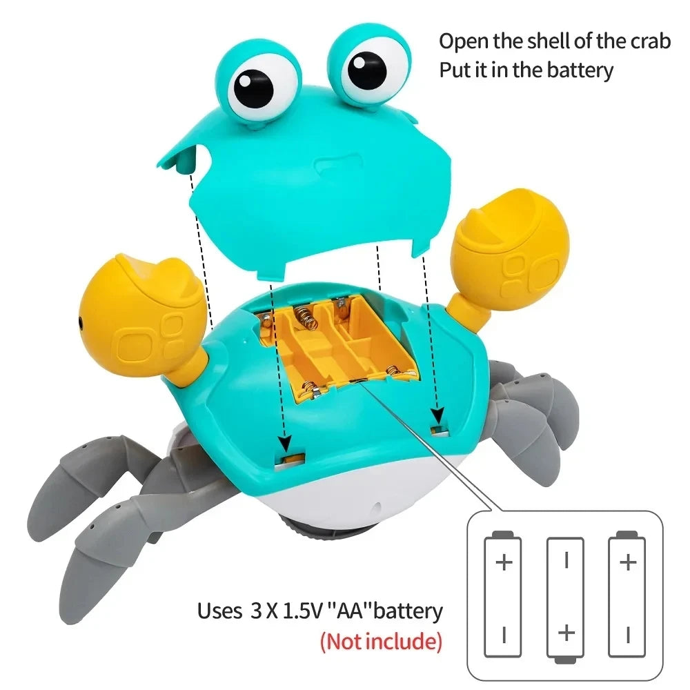 Dancing Crab Run Away Toy Christmas Gift for Babies Crawling Interactive Escape Crabs kids electronic toys Birthday No Battery