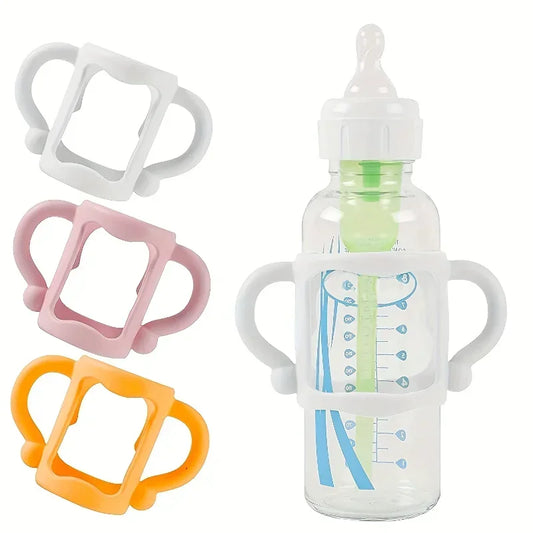 Easy Grip Handle, Can Accommodate Most Bottles - BPA-free Soft Silicone ,Silicone Bottle Handle For Narrow Baby Bottles
