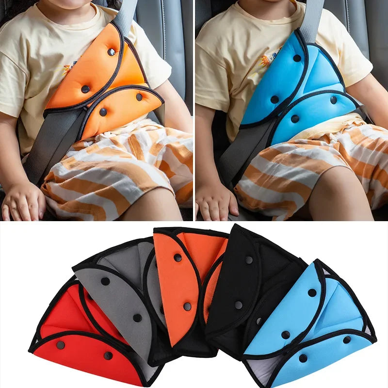 Universal Car Safe Seat Belt Cover Soft Adjustable Triangle Safety Seat Belt Pad Clips Protection for Baby Child Belts amagi
