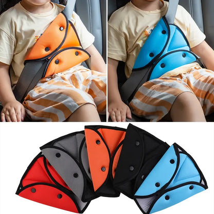 Universal Car Safe Seat Belt Cover Soft Adjustable Triangle Safety Seat Belt Pad Clips Protection for Baby Child Belts amagi