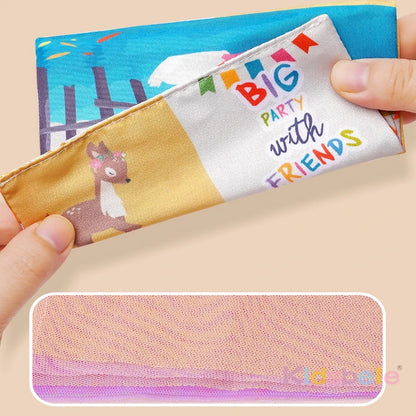 Baby Tissue Box Toy with Sensory Crinkle Paper | Montessori Soft Early Learning Toy for Infant Toddler | Pulling Game 6-18 Month