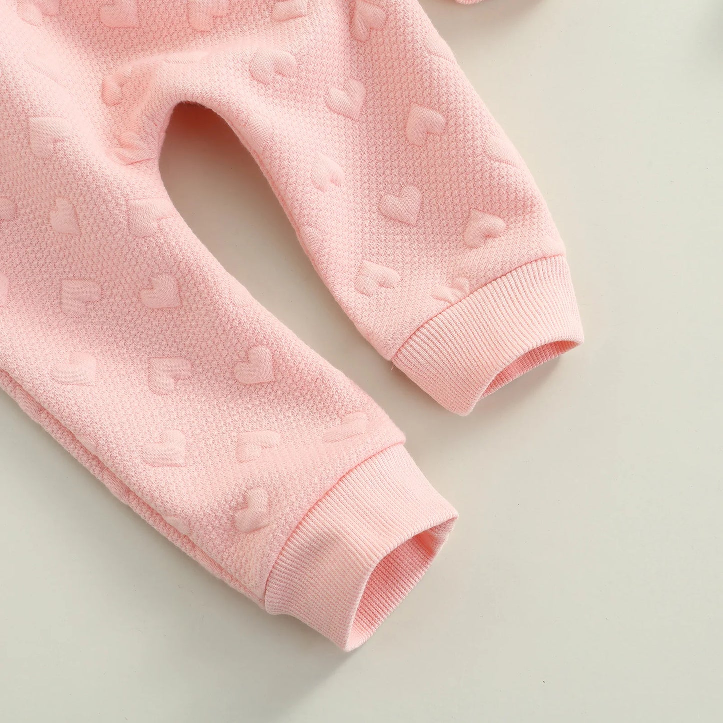Autumn Baby Girl Heart Print Set