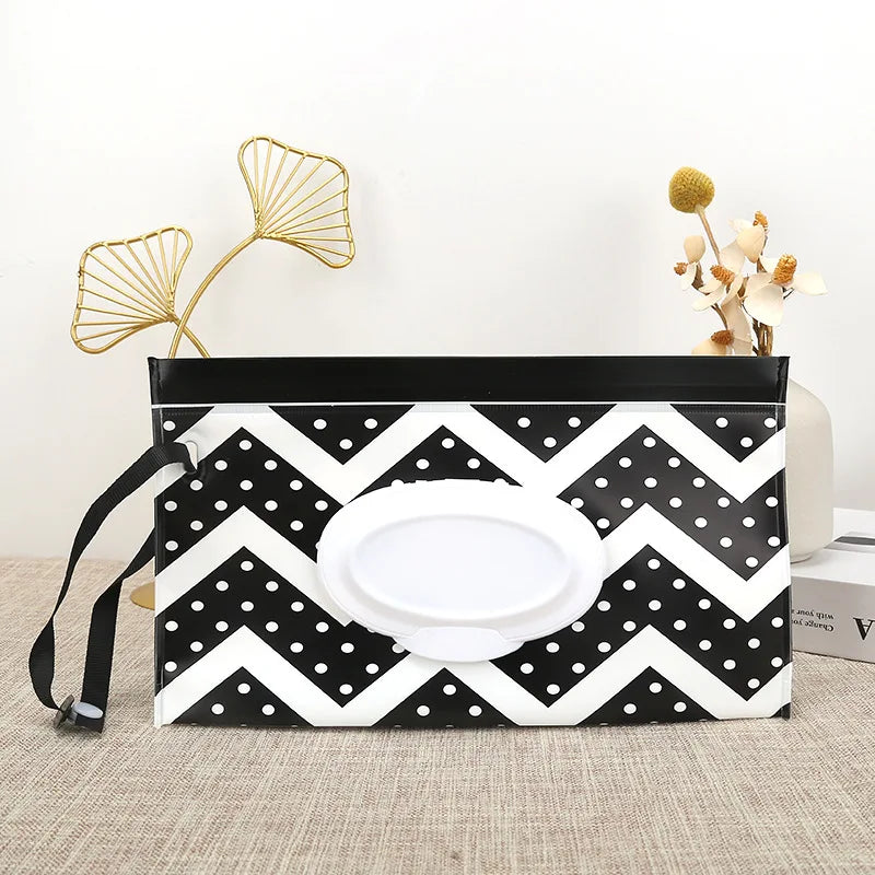 1/2pcs Baby Wipe Case, Travel Tissue Holder, Wet Wipes Storage Bag, Reusable Wet Wipe Pouch For Travel, Mask Bags, Tissue Bags