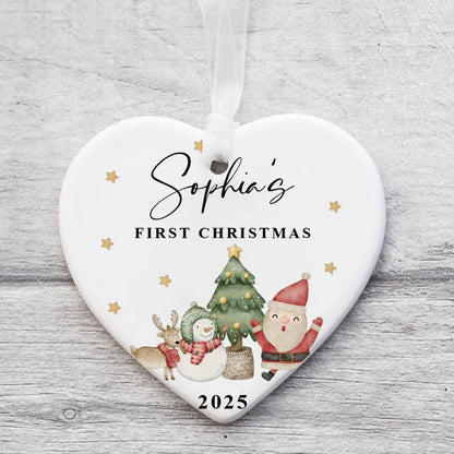 Baby Girl First Christmas Ornament Personalized Baby Christmas Ornament First Xmas Keepsake Gift Photography Accessories