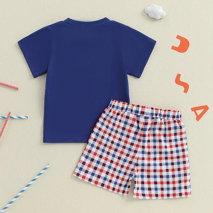 Toddler Patriotic Embroidered Outfit