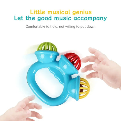 1/4PCS Newborn Hand Rattle Ball Baby Toys Grasping Hand Bell Sensory Toys Kids Safety Materials Toys for Baby Children Best Gift