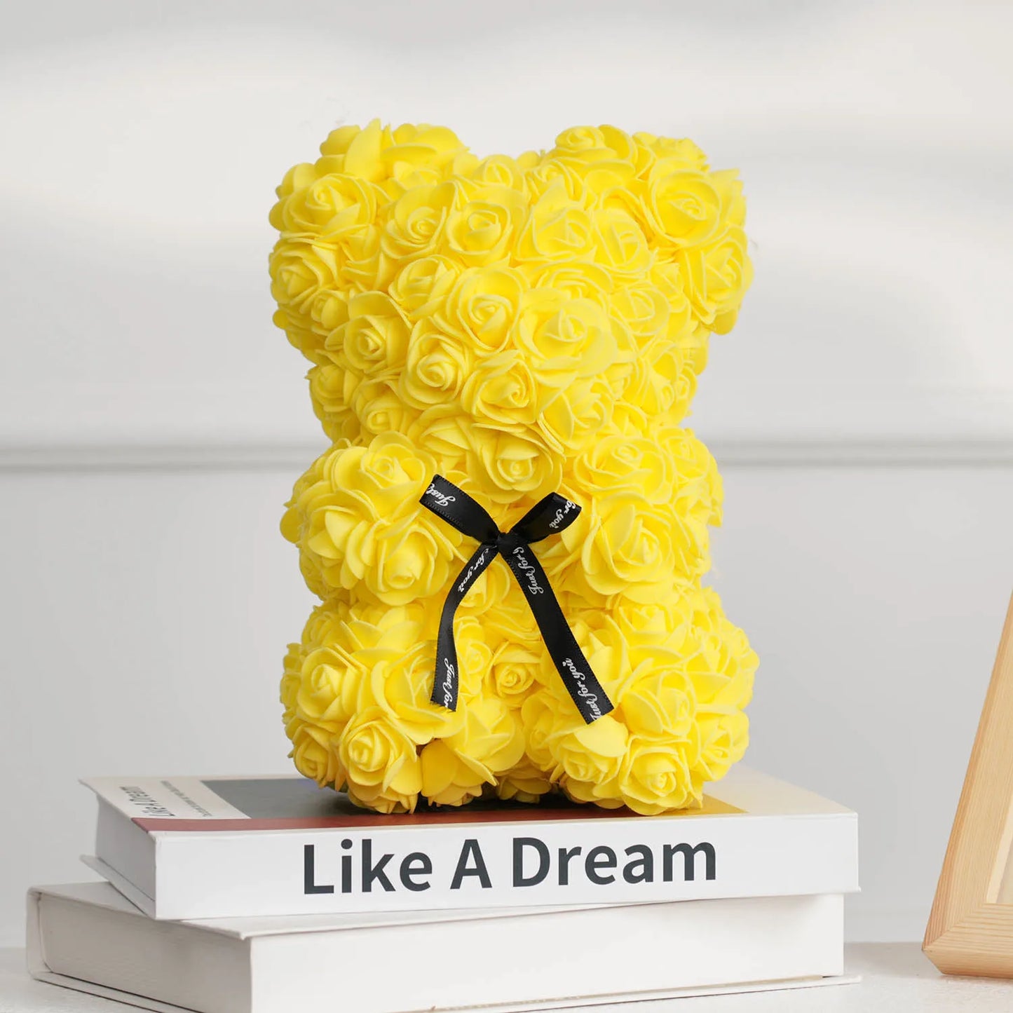 1PC Artificial Flower Eternal Rose Teddy Bear Mother's Day Birthday Valentine's Day Anniversary Gift Home Decoration