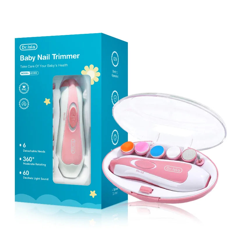 Baby Electric Nail Trimmer Kid Nail Polisher Tool Baby Care Multifunctional Fingernail Cutter Trimmer Infant ManicureSet