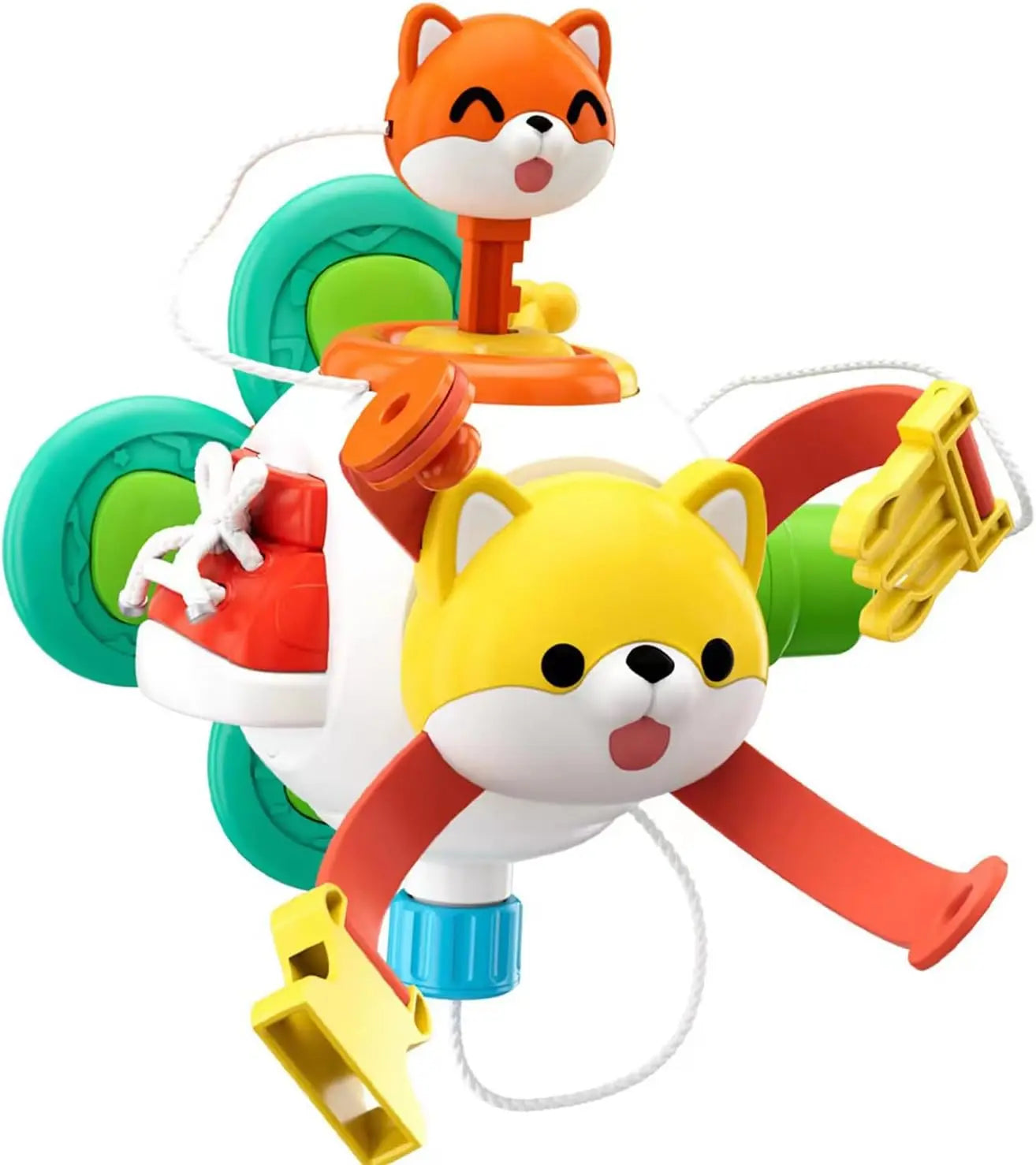 Baby Busy Board Cube Montessori Sensory Toys for Toddler Educational Learning Activities Travel Toy Lock Box Fine Motor Skill