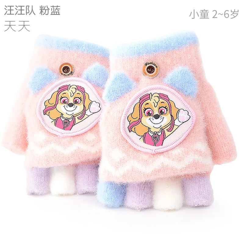 Genuine Paw Patrol Winter KIDS Glove Chase Marshall Skye Everest Rubble Zuma Rocky Ryder Children Mittens Christmas Gift 2-6T