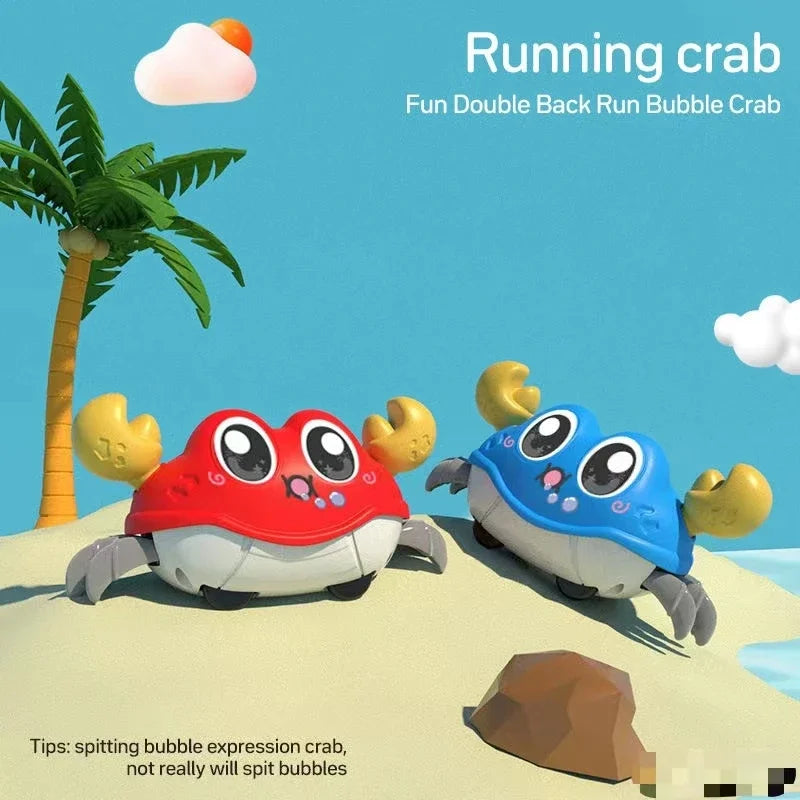 Crawling Crab Tummy Time Walking Dancing Toy Baby Sensory Toys Infant Learning Crawl Gifts Double Force Walking Crawling Toys