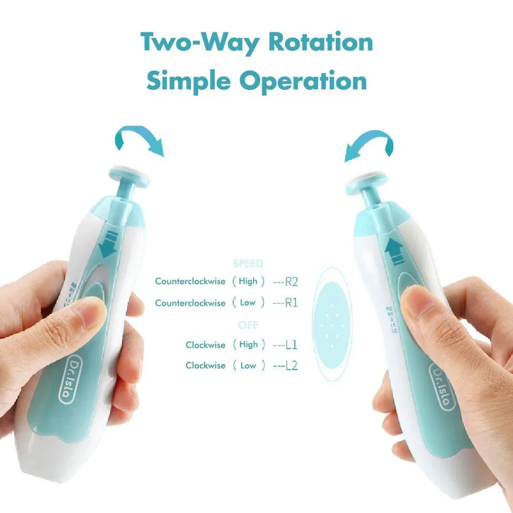 Baby Electric Nail Trimmer Kid Nail Polisher Tool Baby Care Multifunctional Fingernail Cutter Trimmer Infant ManicureSet