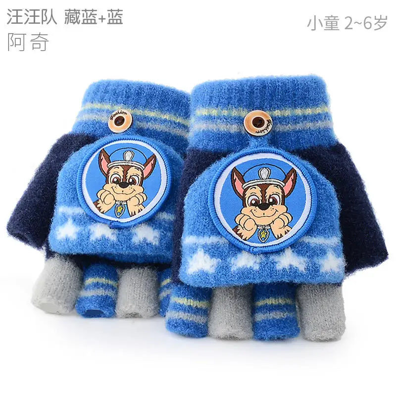 Genuine Paw Patrol Winter KIDS Glove Chase Marshall Skye Everest Rubble Zuma Rocky Ryder Children Mittens Christmas Gift 2-6T