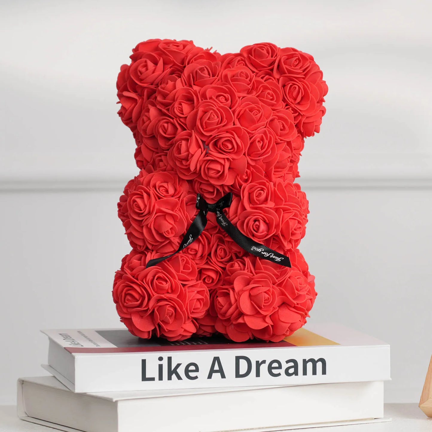 1PC Artificial Flower Eternal Rose Teddy Bear Mother's Day Birthday Valentine's Day Anniversary Gift Home Decoration