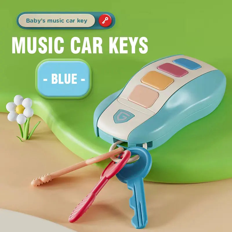 Baby Toys Musical Car Key Vocal Smart Remote Car Voices Pretend Play Educational Toys For Kids Sound Singing Toys Xmas Gifts