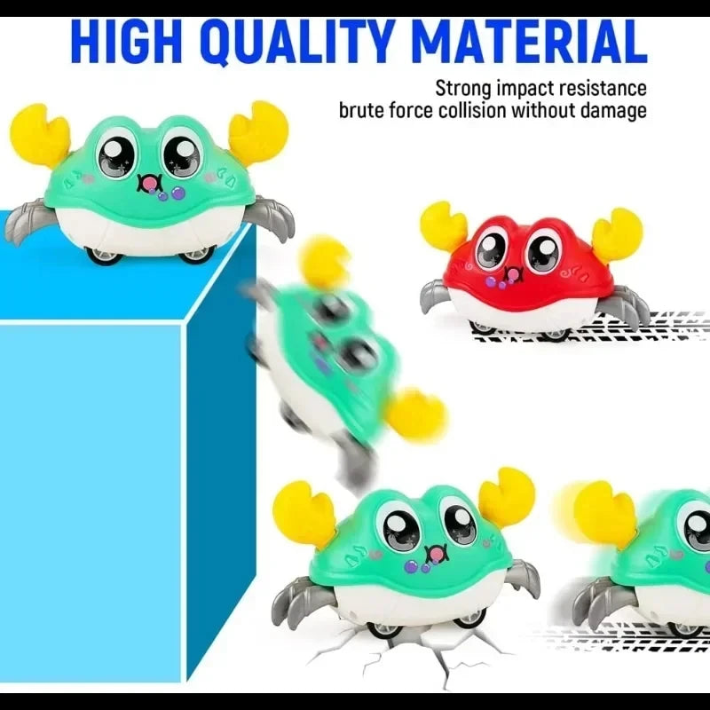 Crawling Crab Tummy Time Walking Dancing Toy Baby Sensory Toys Infant Learning Crawl Gifts Double Force Walking Crawling Toys