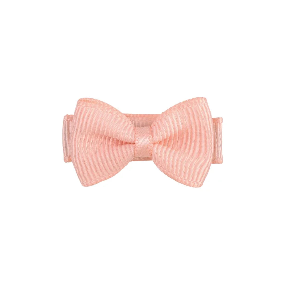 1.2 Inches Solid Colors Mini Hair Bows With Clip For Kids Girls Hairgrips Ribbon Covered Safety Bows Headwear Hair Accessories