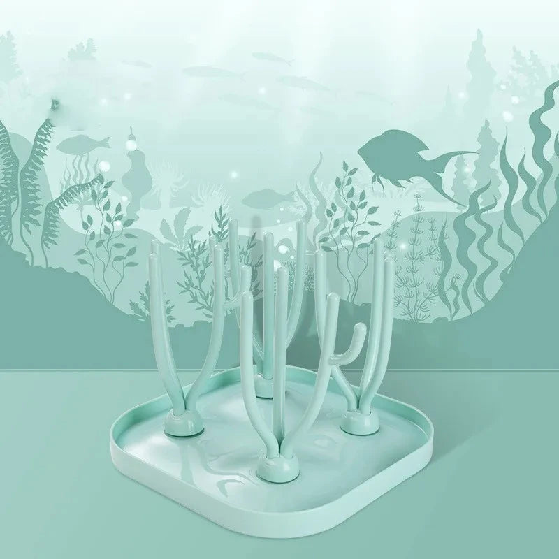 Baby Bottle Drying Rack Feeding Cup Holder Removable Tree Shape Rack Cleaning Pacifiers And Accessories Storage Drying Shelf