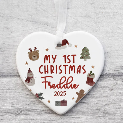 Baby Girl First Christmas Ornament Personalized Baby Christmas Ornament First Xmas Keepsake Gift Photography Accessories