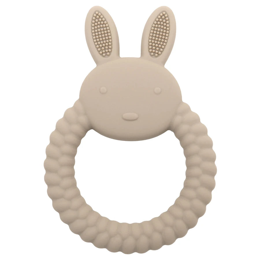 1Pcs Baby Teether Silicone Toy BPA Free Cartoon Rabbit Nursing Teething Gifts Baby Health Molar Chewing Newborn Accessories Toy