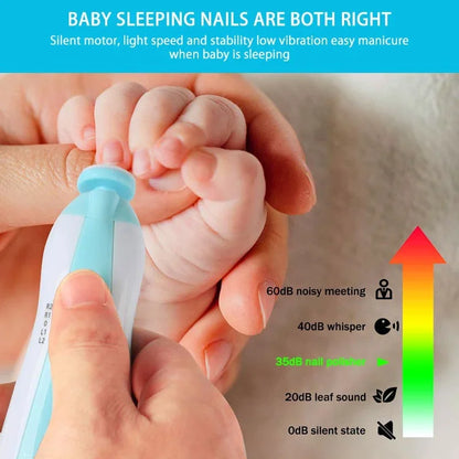 Baby Electric Nail Trimmer Kid Nail Polisher Tool Baby Care Multifunctional Fingernail Cutter Trimmer Infant Manicure Set