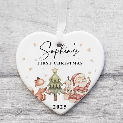 Baby Girl First Christmas Ornament Personalized Baby Christmas Ornament First Xmas Keepsake Gift Photography Accessories